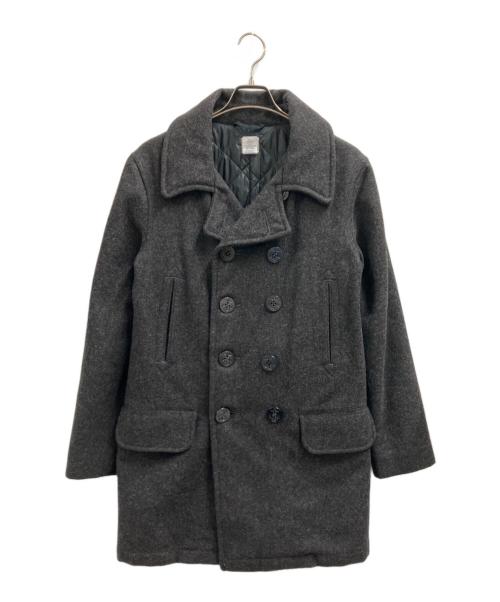 POST O'ALLS（ポストオーバーオールズ）POST O'ALLS (ポストオーバーオールズ) POST O'ALLS　Pコート ブラック サイズ:Sの古着・服飾アイテム