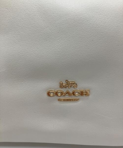 COACH（コーチ）COACH (コーチ) COACH フェイ ドローストリング  トートバッグ ホワイトの古着・服飾アイテム