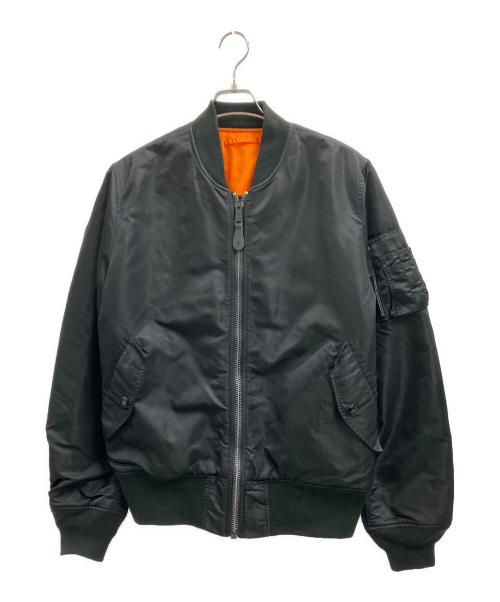 ALPHA（アルファ）ALPHA (アルファ) ALPHA　MA-1ジャケット ブラック サイズ:XLの古着・服飾アイテム