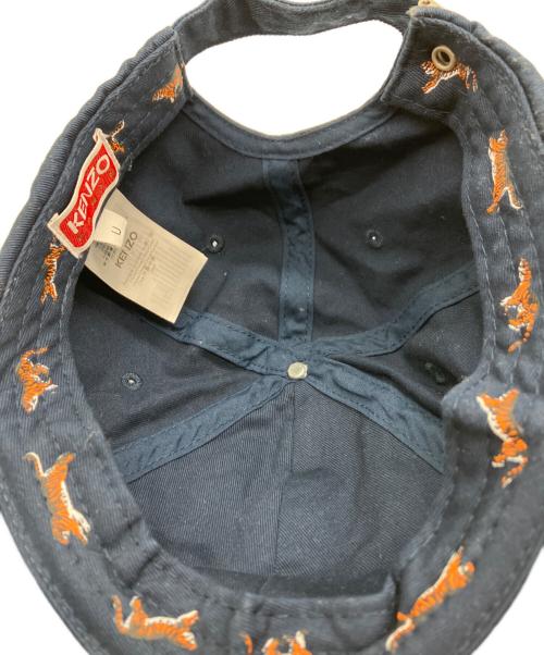 KENZO（ケンゾー）KENZO (ケンゾー) KENZO　刺繍ベースベールキャップ ネイビーの古着・服飾アイテム