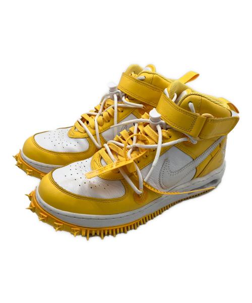 NIKE（ナイキ）NIKE (ナイキ) OFFWHITE (オフホワイト) NIKE　OFFWHITE　ハイカットスニーカー イエロー×ホワイト サイズ:27.5ｃｍの古着・服飾アイテム