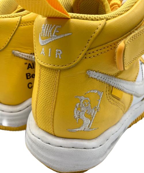 NIKE（ナイキ）NIKE (ナイキ) OFFWHITE (オフホワイト) NIKE　OFFWHITE　ハイカットスニーカー イエロー×ホワイト サイズ:27.5ｃｍの古着・服飾アイテム