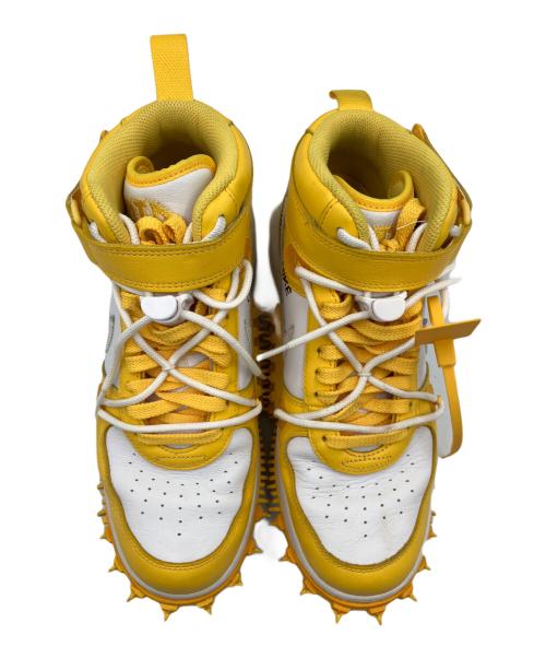 NIKE（ナイキ）NIKE (ナイキ) OFFWHITE (オフホワイト) NIKE　OFFWHITE　ハイカットスニーカー イエロー×ホワイト サイズ:27.5ｃｍの古着・服飾アイテム