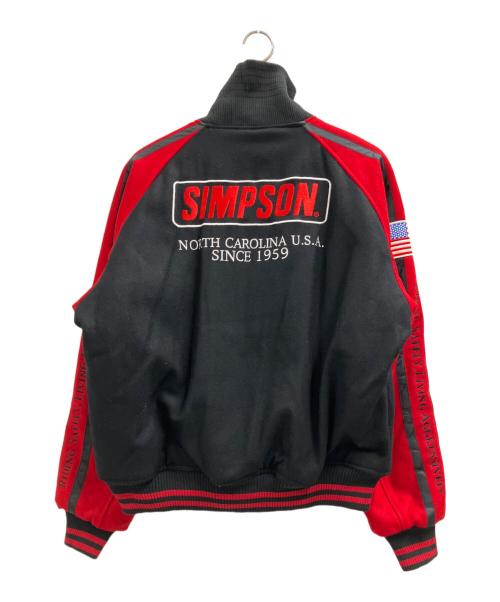 SIMPSON（シンプソン）SIMPSON (シンプソン) ライダースジャケット レッド×ブラック サイズ:L 未使用品の古着・服飾アイテム