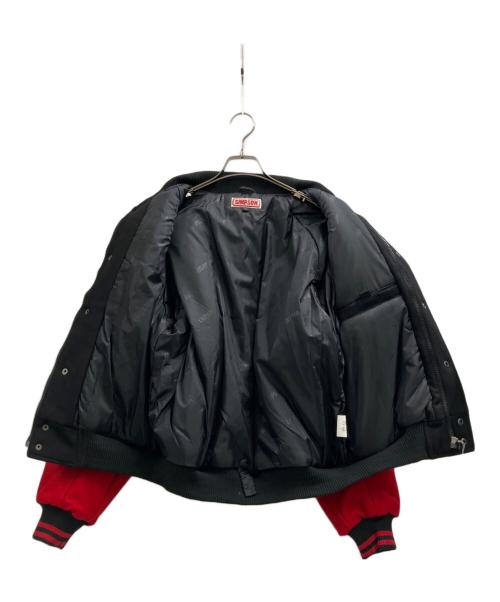 SIMPSON（シンプソン）SIMPSON (シンプソン) ライダースジャケット レッド×ブラック サイズ:L 未使用品の古着・服飾アイテム