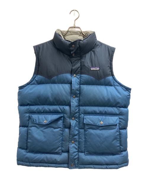 Patagonia（パタゴニア）Patagonia (パタゴニア) ダウンベスト ブルー×ネイビー サイズ:Lの古着・服飾アイテム