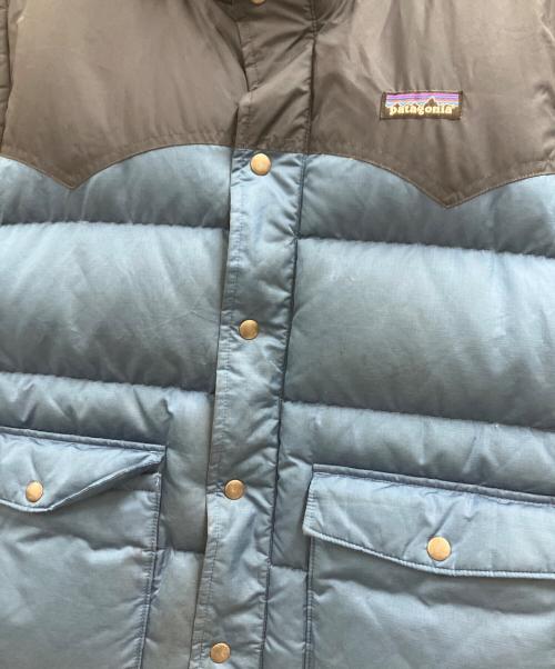 Patagonia（パタゴニア）Patagonia (パタゴニア) ダウンベスト ブルー×ネイビー サイズ:Lの古着・服飾アイテム