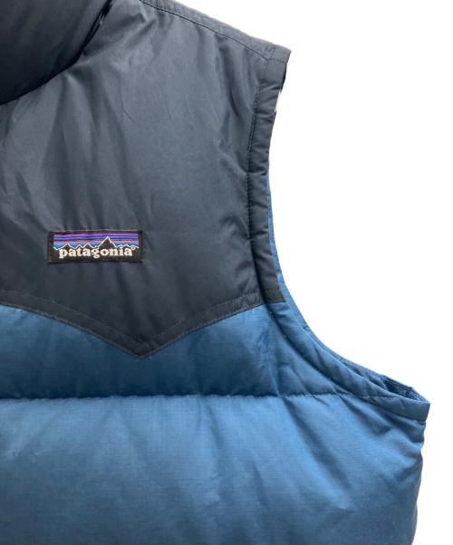 Patagonia（パタゴニア）Patagonia (パタゴニア) ダウンベスト ブルー×ネイビー サイズ:Lの古着・服飾アイテム