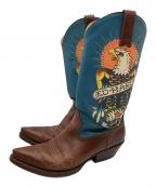 Ed Hardyエド ハーディー）の古着「ED HARDY　ウェスタンブーツ」｜ブラウン
