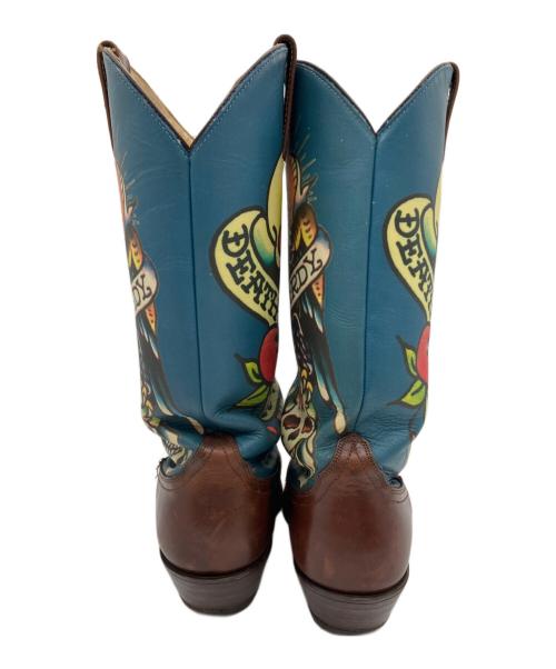 Ed Hardy（エド ハーディー）ED HARDY (エド ハーディー) ED HARDY　ウェスタンブーツ ブラウン サイズ:9の古着・服飾アイテム