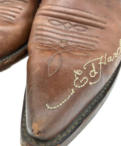 Ed Hardy（エド ハーディー）ED HARDY (エド ハーディー) ED HARDY　ウェスタンブーツ ブラウン サイズ:9の古着・服飾アイテム