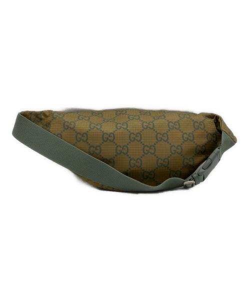 GUCCI（グッチ）GUCCI (グッチ) リップストックナイロンベルトバッグ カーキの古着・服飾アイテム