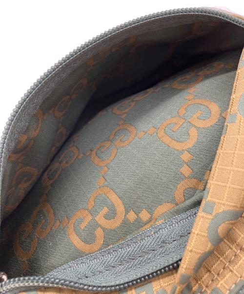 GUCCI（グッチ）GUCCI (グッチ) リップストックナイロンベルトバッグ カーキの古着・服飾アイテム