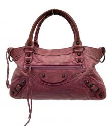 BALENCIAGA（バレンシアガ）の古着「BALENCIAGA　ハンドバッグ」｜ピンク
