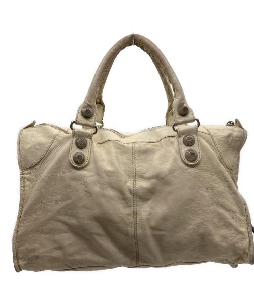 BALENCIAGA（バレンシアガ）BALENCIAGA (バレンシアガ) BALENCIAGA　ハンドバッグ ホワイトの古着・服飾アイテム
