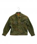 SUPREMEシュプリーム）の古着「Supreme　Logo Denim Trucker Jacket」｜カーキ