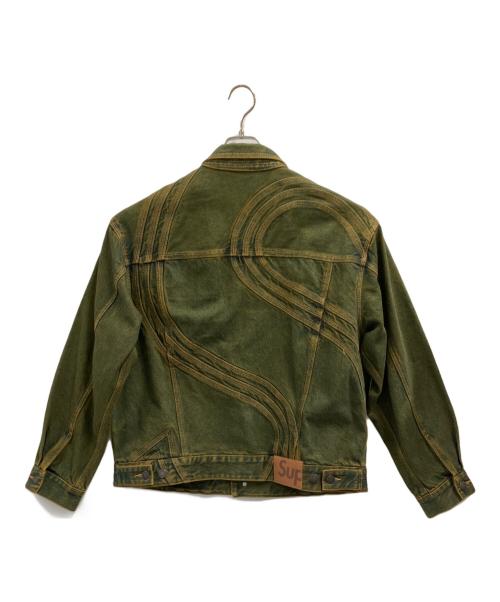 SUPREME（シュプリーム）SUPREME (シュプリーム) Supreme　Logo Denim Trucker Jacket カーキ サイズ:Mの古着・服飾アイテム