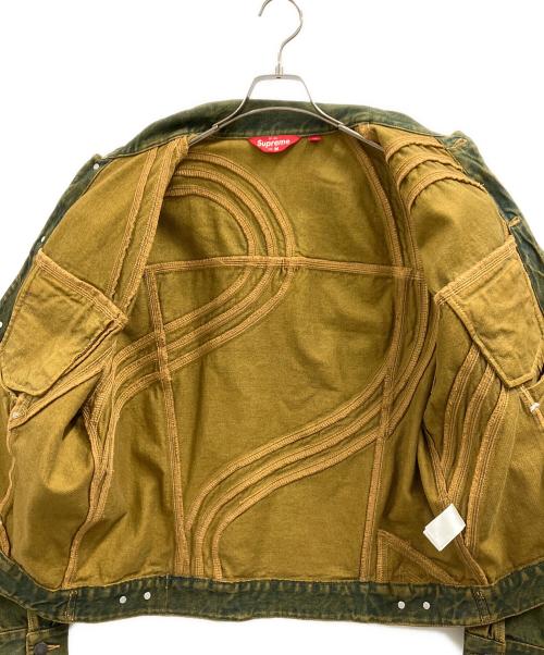 SUPREME（シュプリーム）SUPREME (シュプリーム) Supreme　Logo Denim Trucker Jacket カーキ サイズ:Mの古着・服飾アイテム