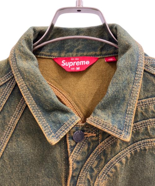 SUPREME（シュプリーム）SUPREME (シュプリーム) Supreme　Logo Denim Trucker Jacket カーキ サイズ:Mの古着・服飾アイテム