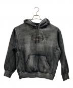SUPREME×MM6 Maison Margielaシュプリーム×エムエムシックスメゾンマルジェラ）の古着「Supreme　Foil Box Logo Hooded Sweatshirt」｜ブラック