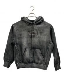 SUPREME×MM6 Maison Margiela（シュプリーム×エムエムシックスメゾンマルジェラ）の古着「Supreme　Foil Box Logo Hooded Sweatshirt」｜ブラック
