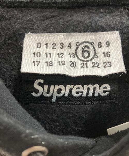 SUPREME（シュプリーム）SUPREME (シュプリーム) MM6 Maison Margiela (エムエムシックスメゾンマルジェラ) Supreme　Foil Box Logo Hooded Sweatshirt ブラック サイズ:Sの古着・服飾アイテム
