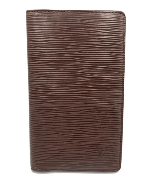 LOUIS VUITTON（ルイ ヴィトン）LOUIS VUITTON (ルイ ヴィトン) LOUIS VUITTON　アジェンダ・ポッシュ　手帳カバー ブラウンの古着・服飾アイテム