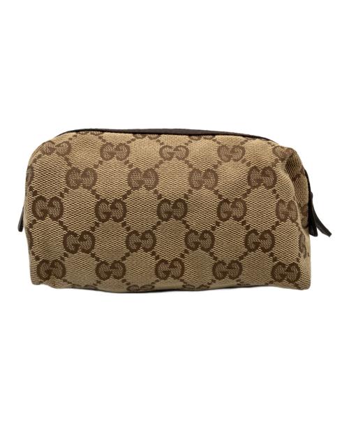 GUCCI（グッチ）GUCCI (グッチ) GUCCI　コスメポーチ ベージュの古着・服飾アイテム