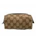 GUCCI（グッチ）の古着「GUCCI　コスメポーチ」｜ベージュ