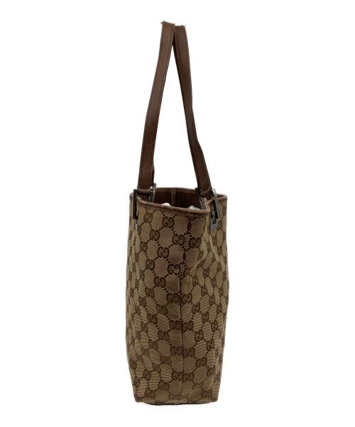 GUCCI（グッチ）GUCCI (グッチ) GUCCI　GGキャンバストートバッグ ベージュの古着・服飾アイテム