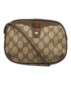 GUCCIグッチ）の古着「GUCCI　ショルダーバッグ」｜ベージュ