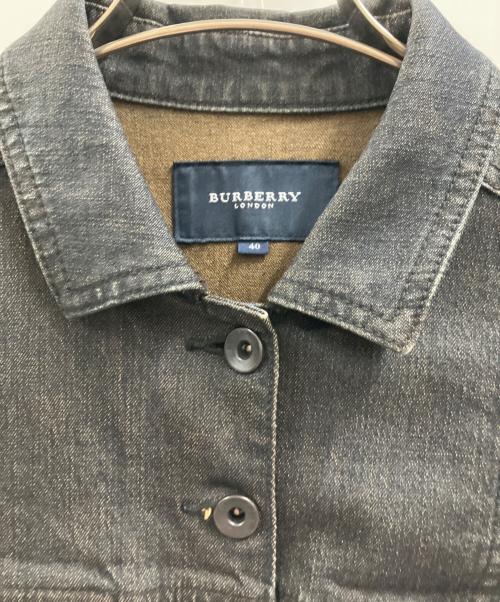 BURBERRY（バーバリー）BURBERRY (バーバリー) BURBERRY　デニムジャケット ブラック サイズ:40の古着・服飾アイテム