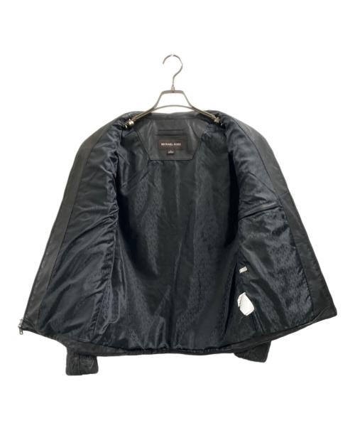 MICHAEL KORS（マイケルコース）MICHAEL KORS (マイケルコース) ラムレザージャケット ブラック サイズ:Sの古着・服飾アイテム