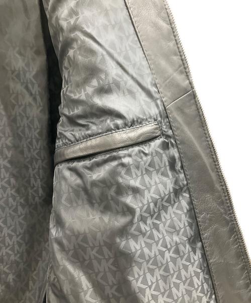 MICHAEL KORS（マイケルコース）MICHAEL KORS (マイケルコース) ラムレザージャケット ブラック サイズ:Sの古着・服飾アイテム