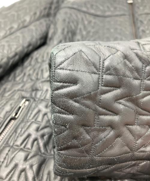 MICHAEL KORS（マイケルコース）MICHAEL KORS (マイケルコース) ラムレザージャケット ブラック サイズ:Sの古着・服飾アイテム