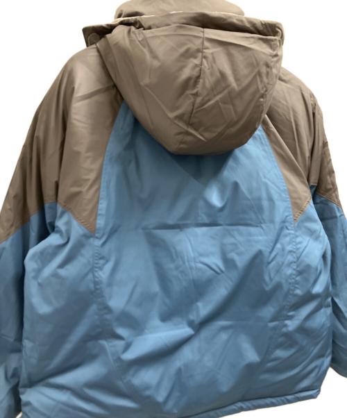 adidas（アディダス）adidas (アディダス) adidas　フーディリバーシブルダウンジャケット グレー×ブルー サイズ:Lの古着・服飾アイテム