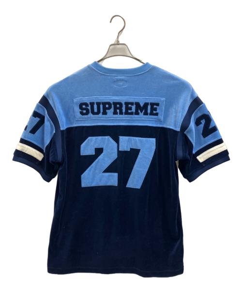 SUPREME（シュプリーム）SUPREME (シュプリーム) Velour Football Jersey ブルー サイズ:Lの古着・服飾アイテム