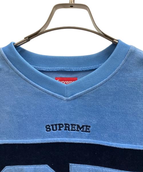 SUPREME（シュプリーム）SUPREME (シュプリーム) Velour Football Jersey ブルー サイズ:Lの古着・服飾アイテム