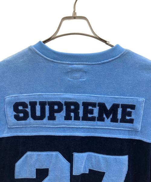 SUPREME（シュプリーム）SUPREME (シュプリーム) Velour Football Jersey ブルー サイズ:Lの古着・服飾アイテム