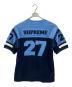 SUPREME (シュプリーム) Velour Football Jersey ブルー サイズ:L：10000円