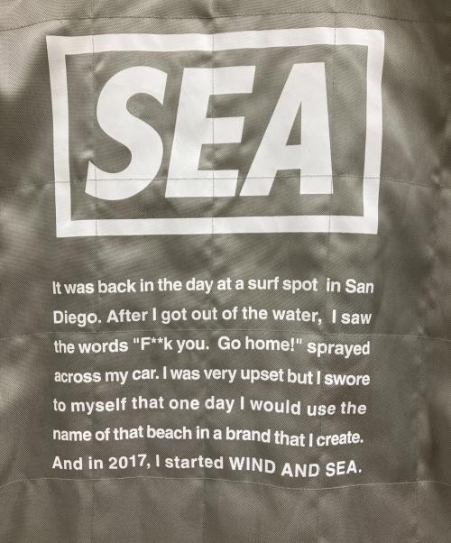 WIND AND SEA（ウィンダンシー）WIND AND SEA (ウィンダンシー) WIND AND SEA　キルティングナイロン法被ジャケット グレー サイズ:Mの古着・服飾アイテム