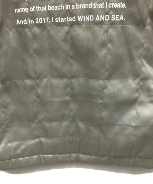 WIND AND SEA（ウィンダンシー）WIND AND SEA (ウィンダンシー) WIND AND SEA　キルティングナイロン法被ジャケット グレー サイズ:Mの古着・服飾アイテム