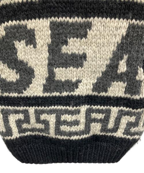 WIND AND SEA（ウィンダンシー）WIND AND SEA (ウィンダンシー) WIND AND SEA　カウチンニットベスト ブラック サイズ:Mの古着・服飾アイテム