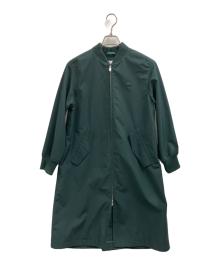LACOSTE（ラコステ）の古着「LACOSTE　ルーズフィットAラインボマーコート」｜グリーン