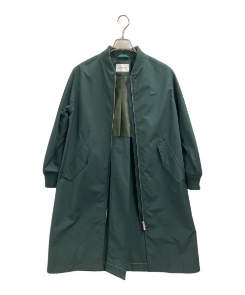 LACOSTE（ラコステ）LACOSTE (ラコステ) LACOSTE　ルーズフィットAラインボマーコート グリーン サイズ:34の古着・服飾アイテム