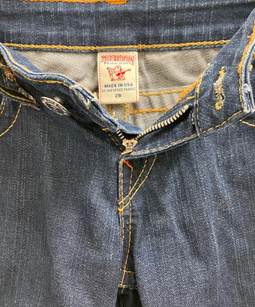 TRUE RELIGION（トゥルー レリジョン）TRUE RELIGION (トゥルー レリジョン) TRUE RELIGION　フレアデニムパンツ インディゴ サイズ:28の古着・服飾アイテム