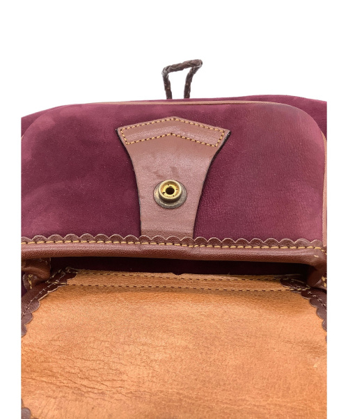 LOEWE（ロエベ）LOEWE (ロエベ) ショルダーバッグ パープル×ブラウン 【COLLECTION SEVILLA】の古着・服飾アイテム