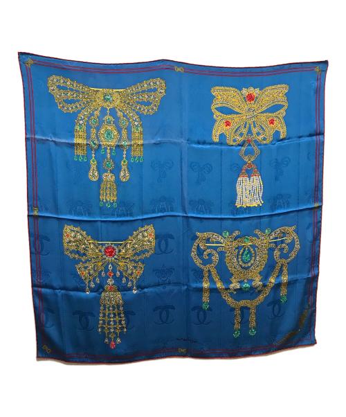 murt de cartier（マストドゥカルティエ）murt de Cartier (マストドゥカルティエ) スカーフ ブルーの古着・服飾アイテム