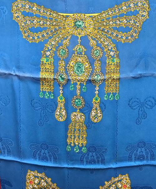 murt de cartier（マストドゥカルティエ）murt de Cartier (マストドゥカルティエ) スカーフ ブルーの古着・服飾アイテム