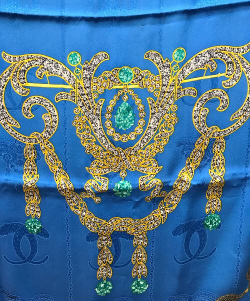 murt de cartier（マストドゥカルティエ）murt de Cartier (マストドゥカルティエ) スカーフ ブルーの古着・服飾アイテム